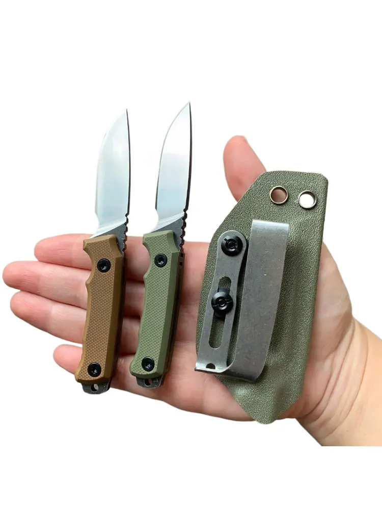 Description Picture 5 of itemG10 Handle Outdoor Camping Survival Fixed Blade Straight Knife 420 Stainless Steel Sharp Neck Knives With Kydex Sheath
