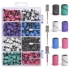 Fine Grit Nail Sanding Cap Bands Electric Manicure Machine Nail Drill Bits Pedicure Caps Gel Polish Remover Tool Nail Heads File 1
