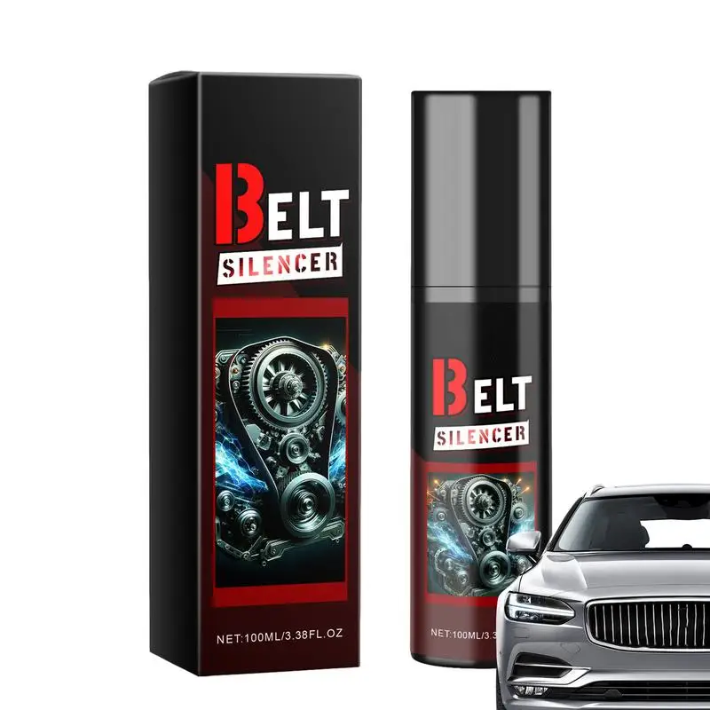 Car Belt Noise Spray 100ml Prolongs Belt Life Engine Belt Silencer Anti-Abnormal Lubrication & Silencer Protection Spray