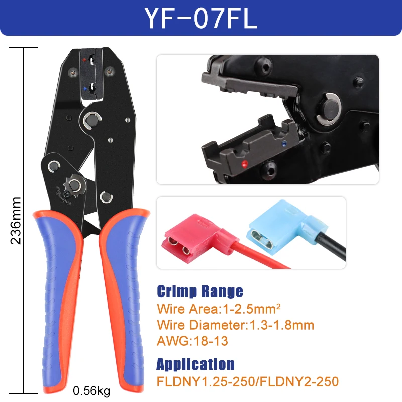 Flag Terminal Crimping Tool - Precision & Durability