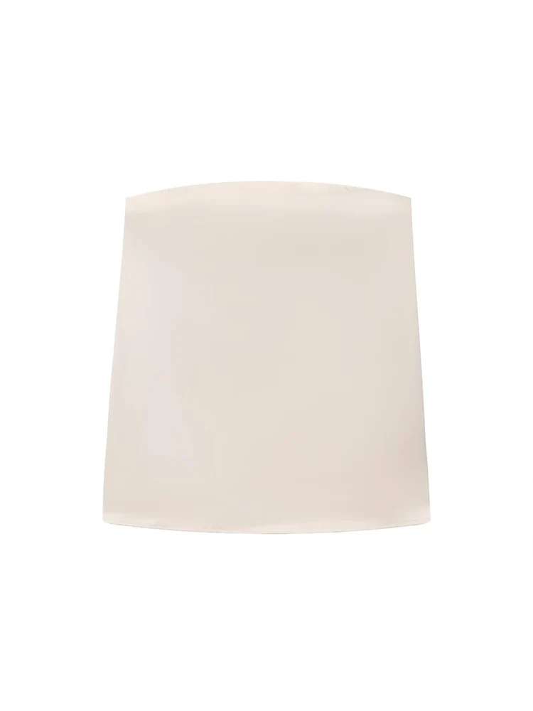 TFMLN 2025 Summer Women Elegant Strapless Loose Outfits Fashion Vintage Satin Sexy Off Shoulder Sleeveless Tops + Long Pant Set