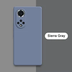 Enhanced Liquid Silicone Phone Case - Soft 360° Protective Square Cover for Nova 8 SE Youth (Sierra Gray)