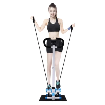 Fitness Stepper Exercise Stepping Machine Home Gym Equipment Step Fitness Stepper With Handlebars Super Quiet Space-Saving Home 6
