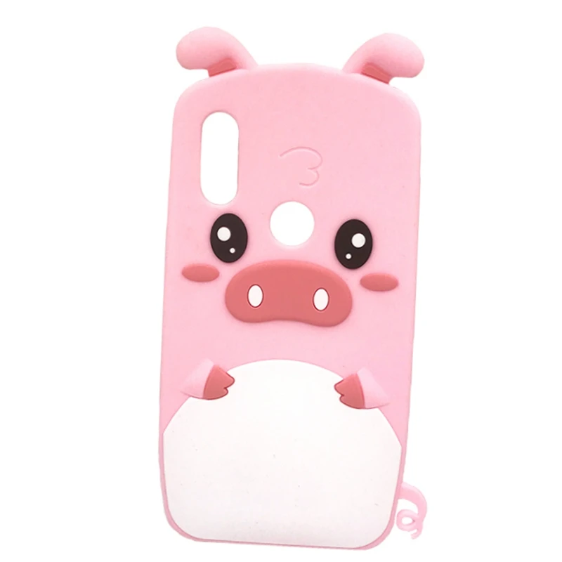 

3D милый мультяшный розовый поросенок силиконовый чехол для телефона Huawei P Smart 2019 мягкий резиновый чехол для Honor 10 Lite противоударный чехол-накладка