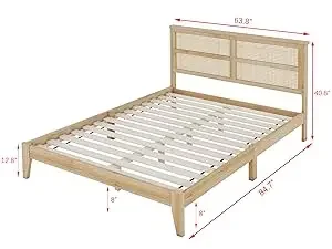 wood platform bed frame