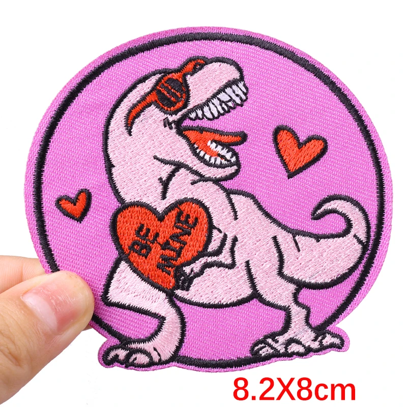 Playful Cartoon Embroidery Iron-On Patches