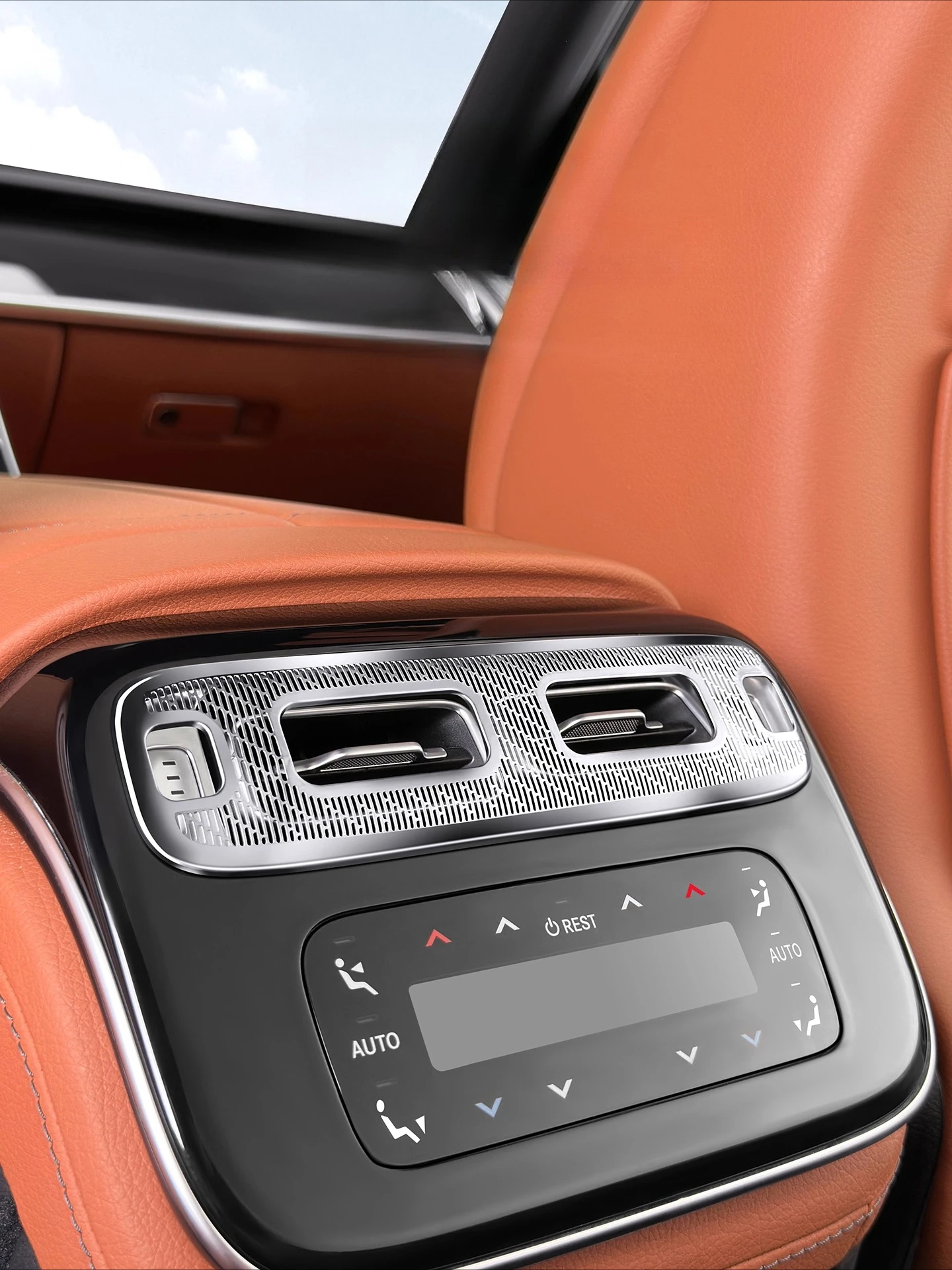 메르세데스-벤츠 W223 S-클래스 후방 배기구 보호 커버 S400 S450 S480 뒷좌석 먼지 커버 용품 2021+