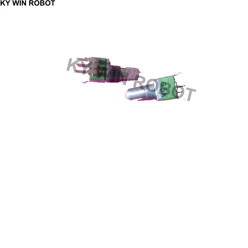 цена 2PCS/LOTS ALPHA imported from Taiwan 09 type vertical precision B5K duplex potentiometer half shank length 15MM switches