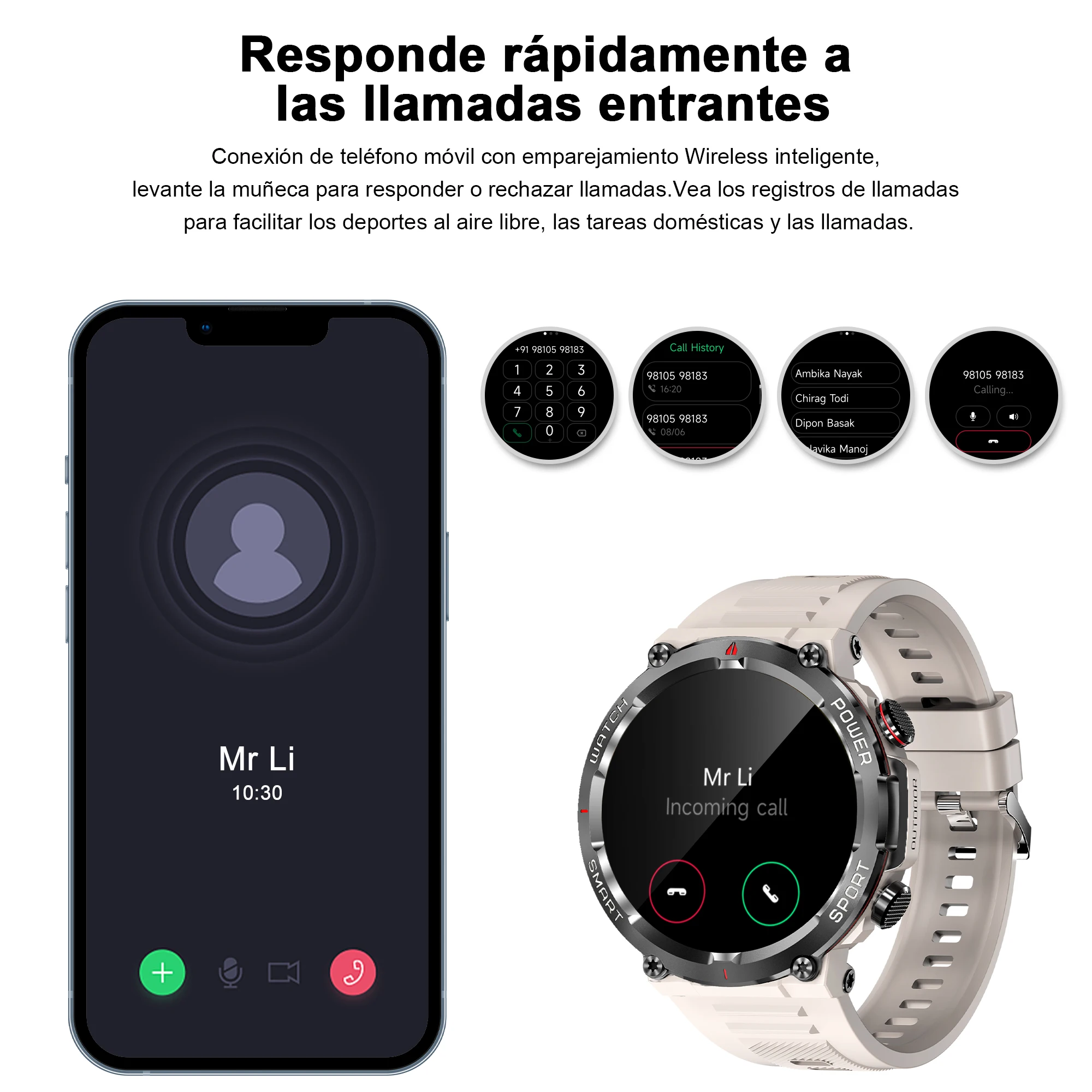 Blackview W50 Waterproof Smartwatch 1.39” HD Touch Screen Women Watches Bluetooth Calling Fitness Tracking Sport Man Smart Watch 3