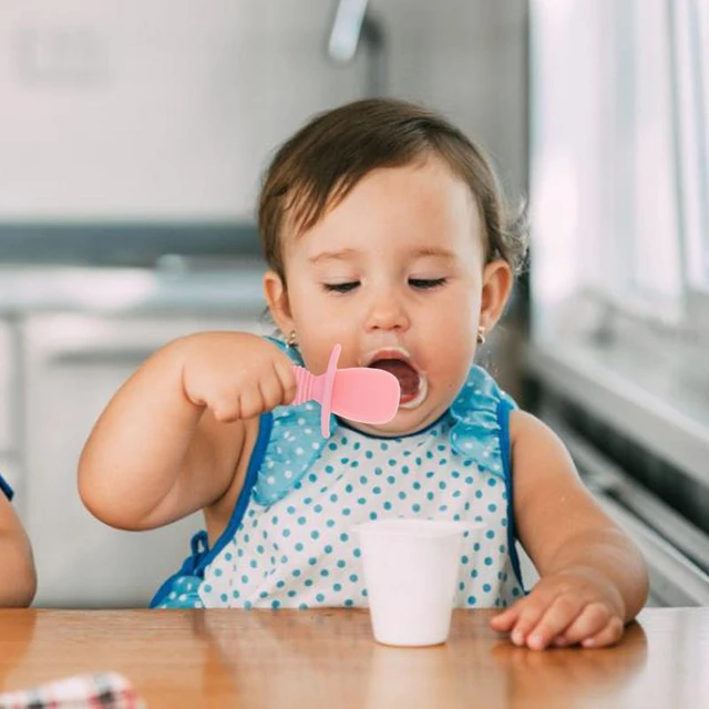 New 6 Pack Silicone Baby Spoons First Stage Infant Spoons Set Soft Food  Grade Silicone Self Feeding Spoons Stage 1 and Stage 2 - AliExpress