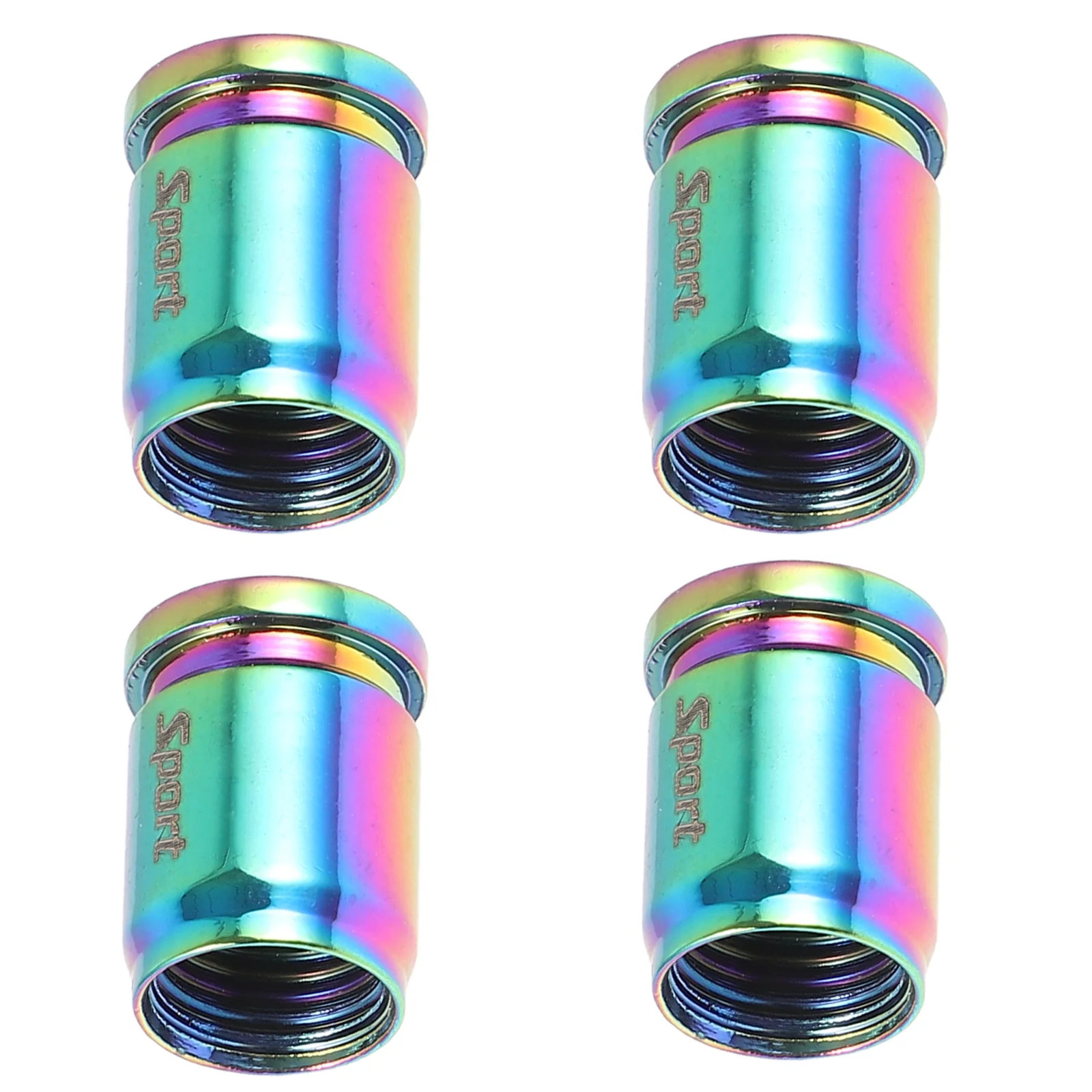 

4 Pcs Tire Anti-theft Valve Cap Car Caps Truck Accessories Stainless Steel Automotive