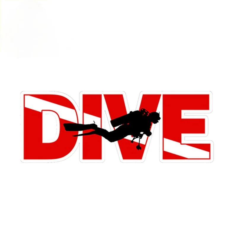

DIve Car Sticker Scuba Diver Cutout Flag Automobiles Motorcycles Truck Boat Vinyl Decal High Quality KK Vinyl Cover Scratches