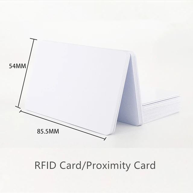 10p RFID High Frequency Proximity Card 13.56Mhz IC Cards MF S50 Classic 1K M1 Smart NFC Card For Access Control System ISO14443A 3