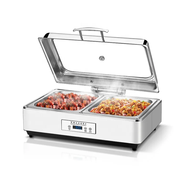 Stainless Steel Buffet Food Warmer Stove With Electric Heater Chafing Dishes For Catering Serving Dish
