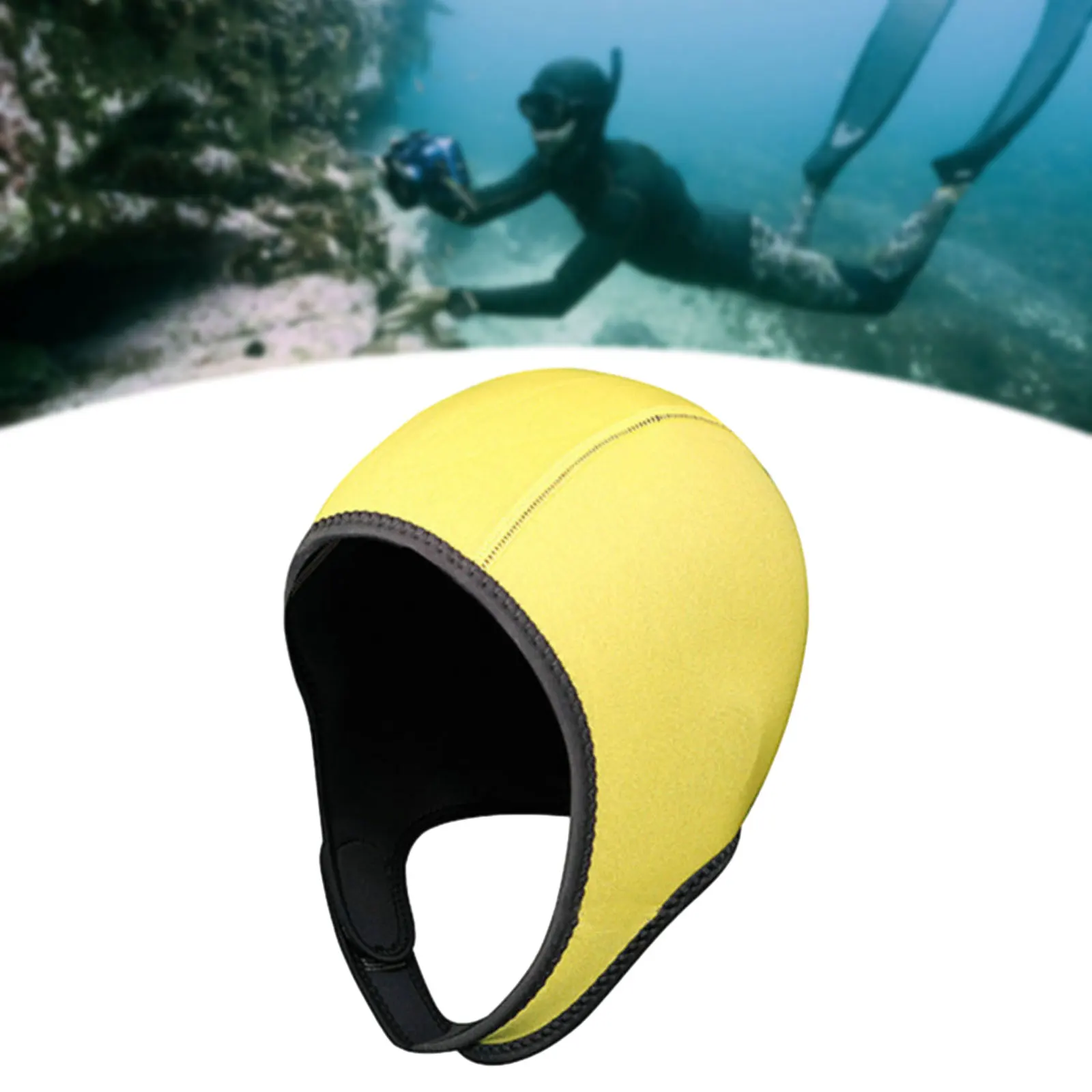 Scuba Diving Hood 3mm Neoprene Wetsuit Hood Swimming Cap with Chin Strap for Water Sports Surfing Bathing Snorkeling Kayaking 5