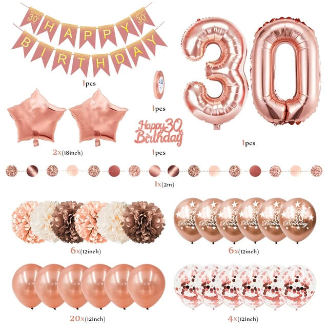 Deco 30 Ans Ballon - Ballons Et Accessoires - AliExpress