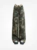 Woman American Spice Girls Camouflage Work Jeans Women Summer Flap High Street Design High Waist Straight Thin Wide Leg Trousers 6
