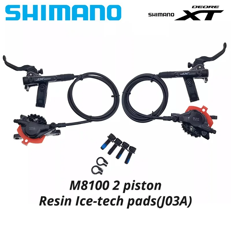 Shimano DEORE XT SLX M6100 M6120 M7100 M7120 M8100 M8120 2 vag 4 Csappantyú Vízépítéstan Korong Fék állítsa számára hegyi Bicaj MTB Meg nem látott