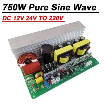 750W onda sinusoidale pura DC 12V 24V a 220v AC Inverter Circuit Board POWER Boost Converter Module