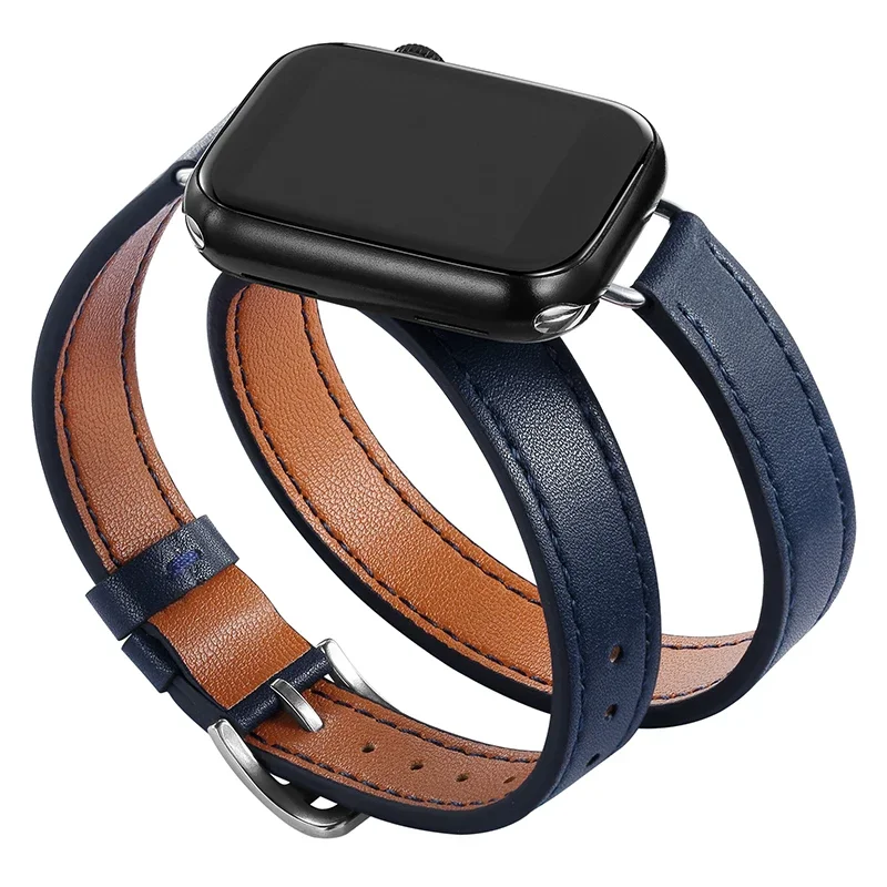 Elegant Double Tour Leather Strap