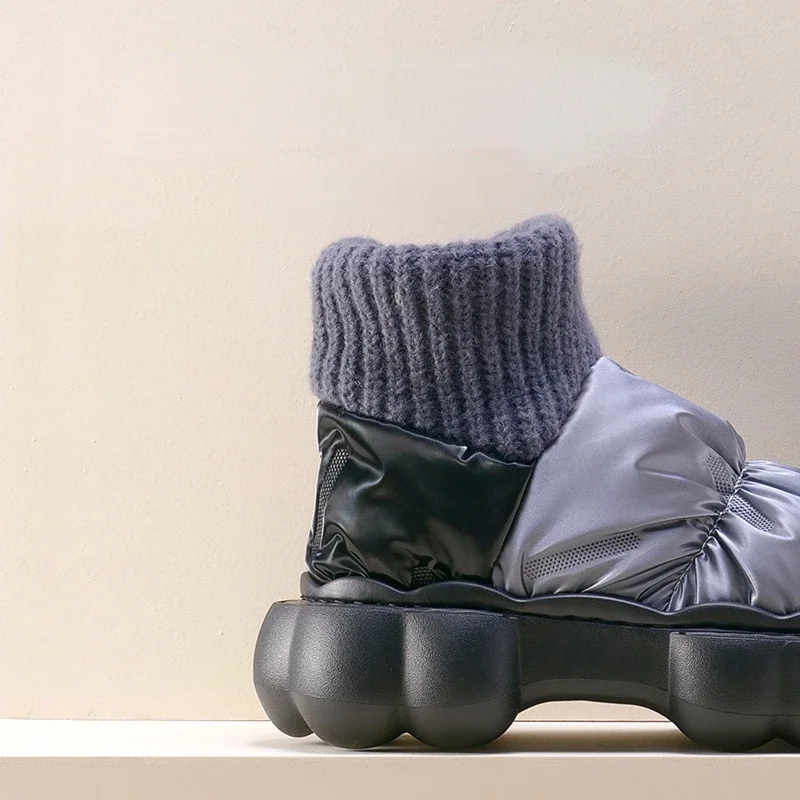 Women Snow Boots and Ankle Boots Winter Shoes for Women Keep Warm Fur Female Snow Boots Trendy Outside High Heels Light Woman Ankle Boot Botas Femininas