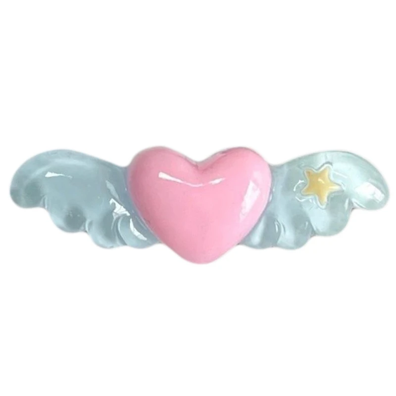

MXMB Hot Girls Hair Clip Duckbill Heart Wing Hair Barrettes for Teenager Spring