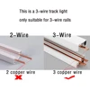 3-Wire Track Light LED Ceiling Lamp AC110V 220V 10W 20W 30W Spot Led Track Rail Lighting Fixture Spotlight Clothing Shop Rail 5