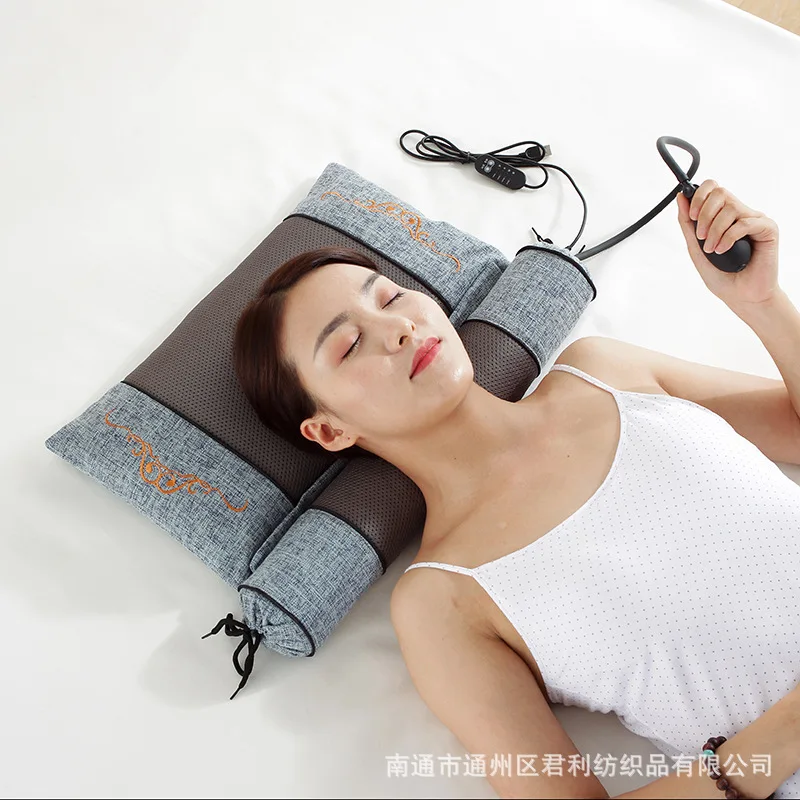 Argy Assenzio Riscaldamento Cuscino Cervicale Gonfiabile Cuscino Combinato Per Riparazione Della Colonna Vertebrale Cervicale Cuscino Moxa Moxa Foglia