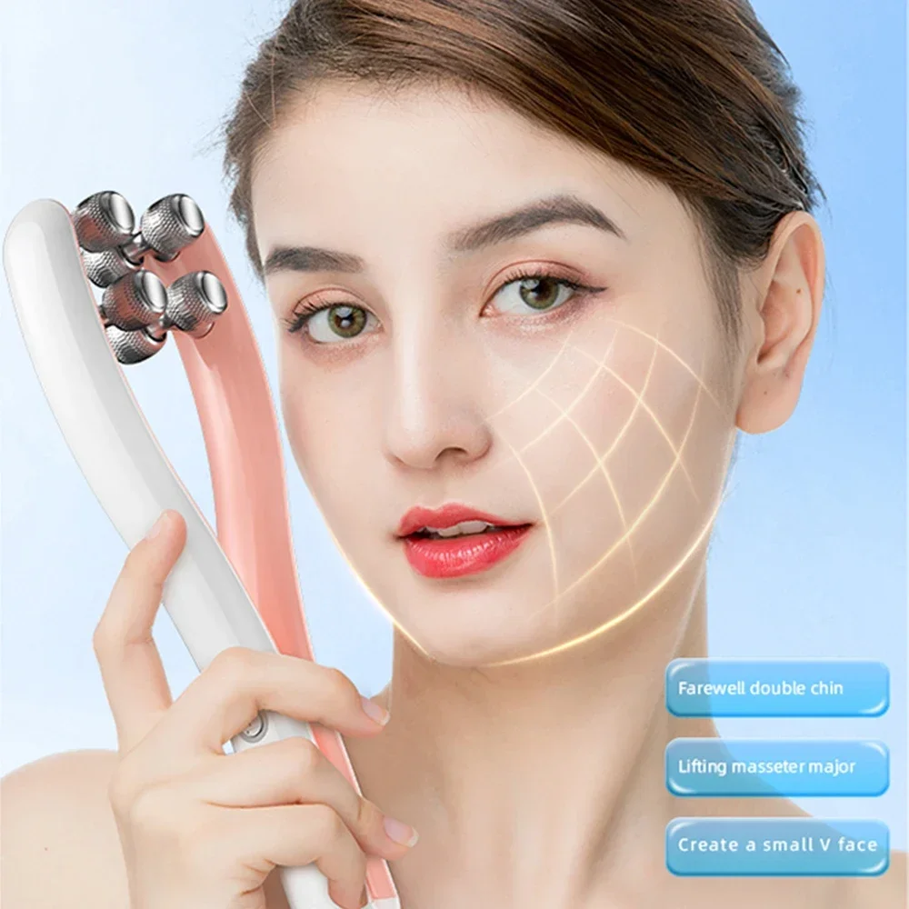 Beauty Face Massager Roller Y Shape Facial Lifting Device V Face Double Chin Remover Care Shape Belt Skin Care Massage Tool facial massager