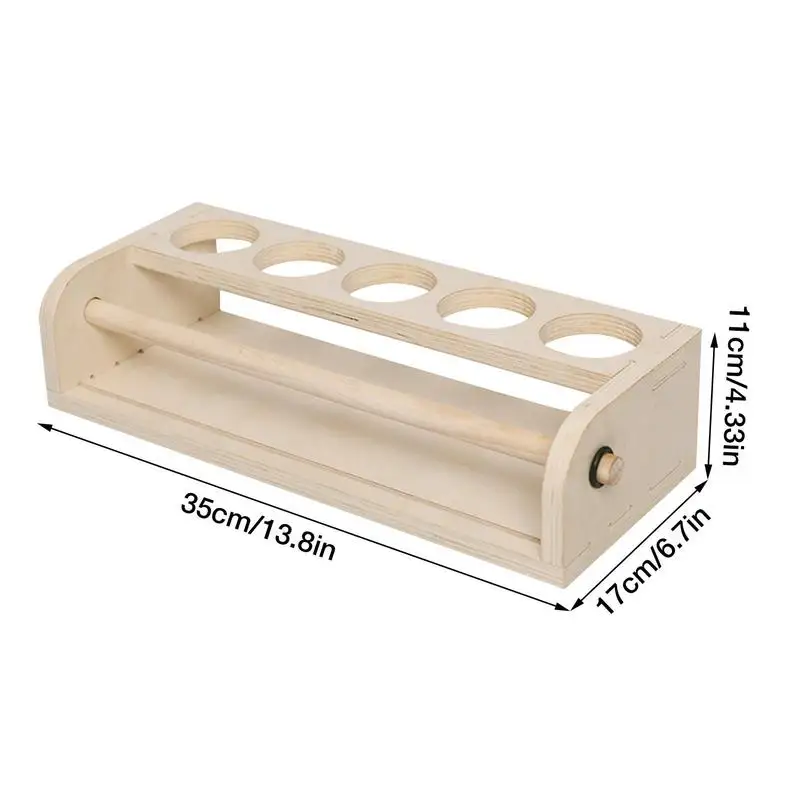 Distributeur De Rouleau De Papier En Bois - Support Pour Papier Dessin, Rouleau Essuie-tout | Dimensions 35x17x11 Cm | Pour Atelier, Cuisine