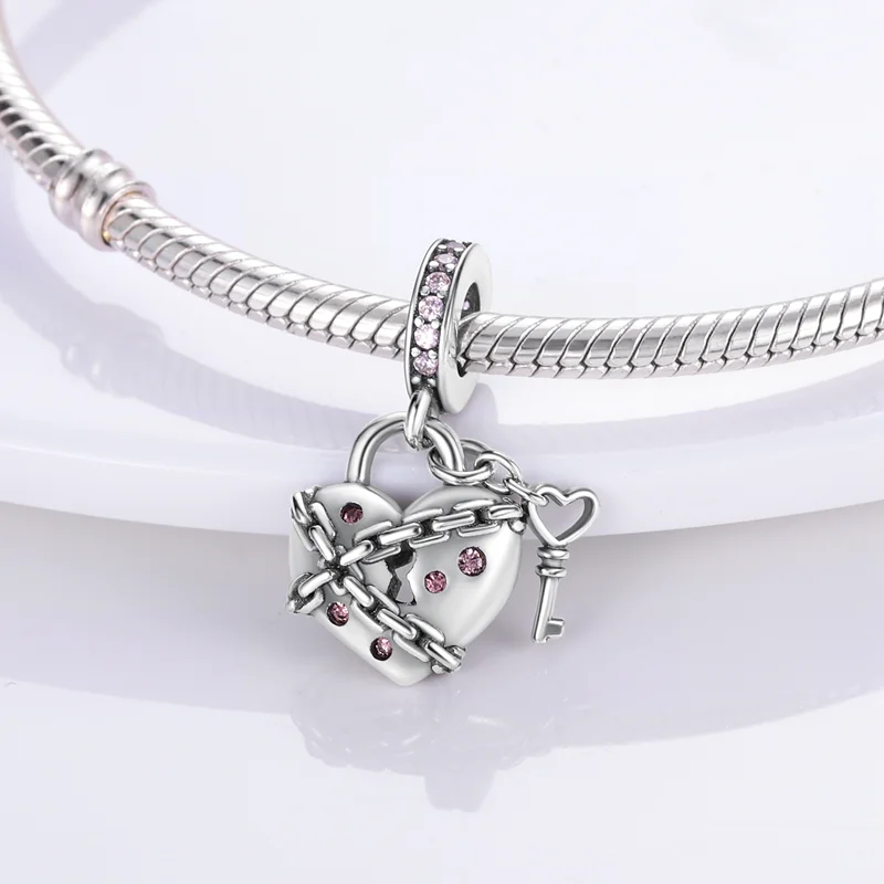 Hapour 925 Sterling Silver Charms For Bracelets & Necklaces - European Style, Cubic Zirconia, Gift Ready