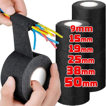 Nastro adesivo per cavo impermeabile Nastro elettrico nero Fascio di cablaggio resistente al calore Isolamento per cablaggio automatico Involucro in tessuto 1