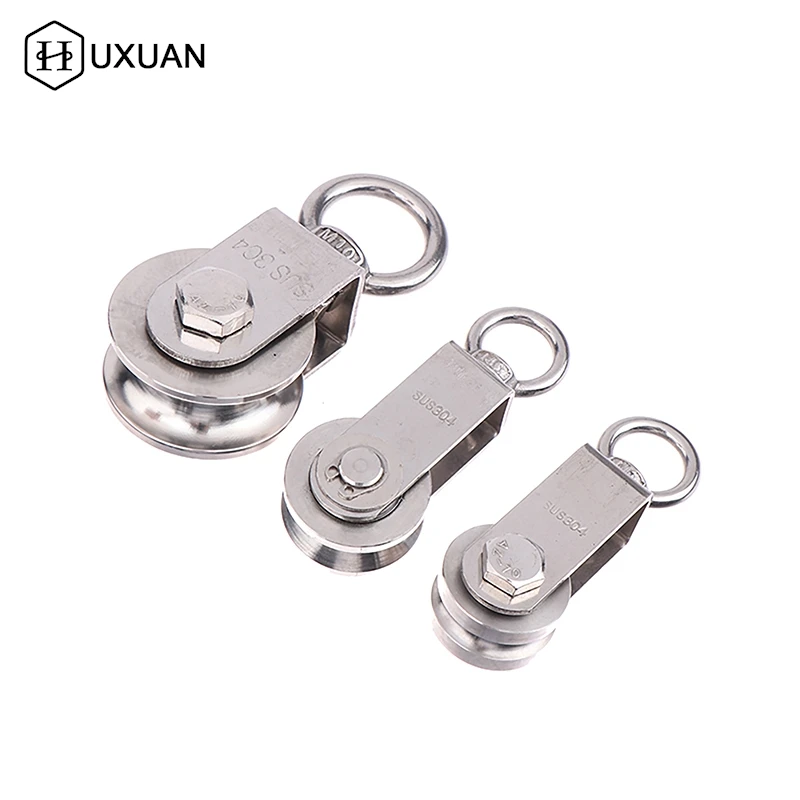 Swivel Pulley 304 Stainless Steel Duplex Bearing Super-Silent Detachable Rotation Gym Traction Wheel swivel pulley