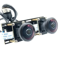 5 МП Dual 360 °   Панорамная стереокамера «рыбий глаз» 1080P, USB-модуль камеры для 3D VR, бинокулярная синхронизация виртуальной реальности — изображение 4