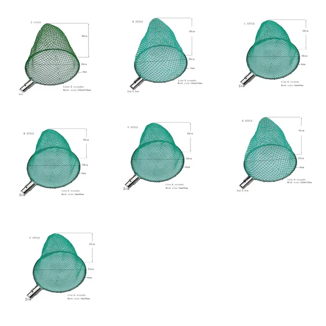 Landing Net of Head Solid Stainless Steel Turck Net Small Mesh Fishing Net Dipneting Fishing Tool Diameter 20cm-35cm Strong Net 3