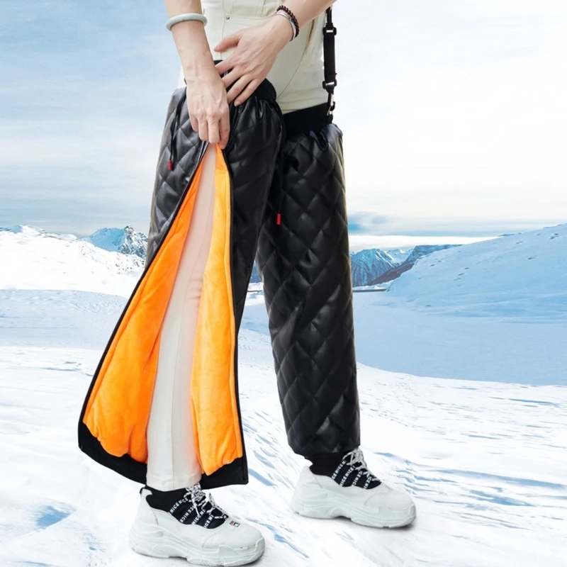 

Winter Windproof Leg Warmers Pad Cold Weather Skiing Skating Leg Gaiters 1 Pair