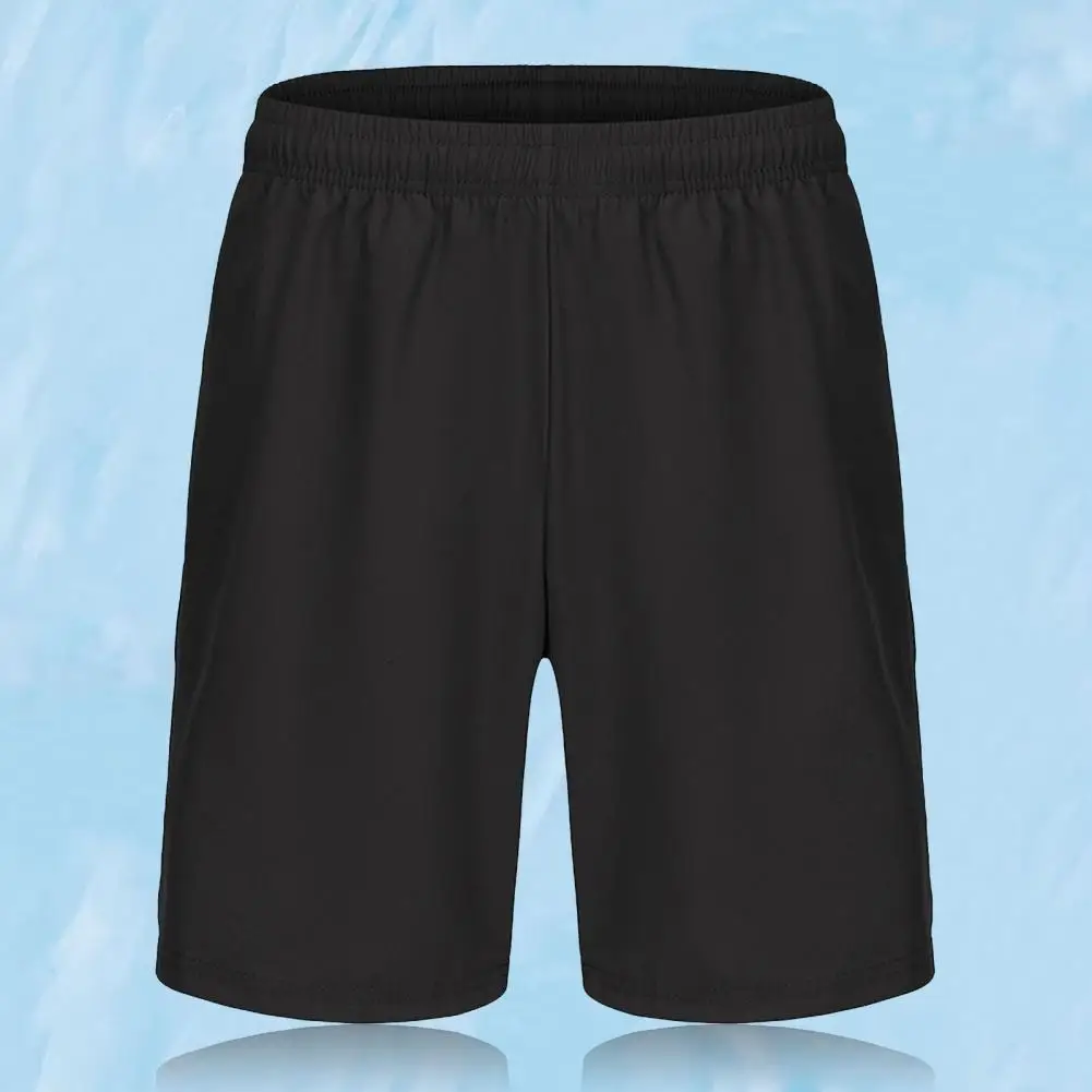 

Athletic Shorts with Adjustable Drawstring Men's Elastic Waist Drawstring Casual Shorts for Summer with Pockets Wide Leg Fit