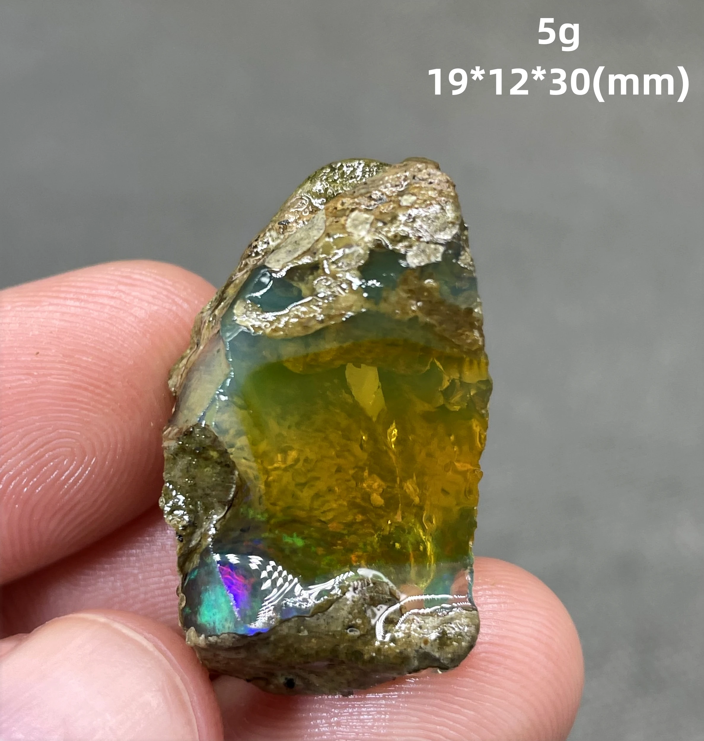 

BEST COLOR! 5g natural rare color Ethiopia water Opal gem mineral specimen stones and crystals healing crystals quartz