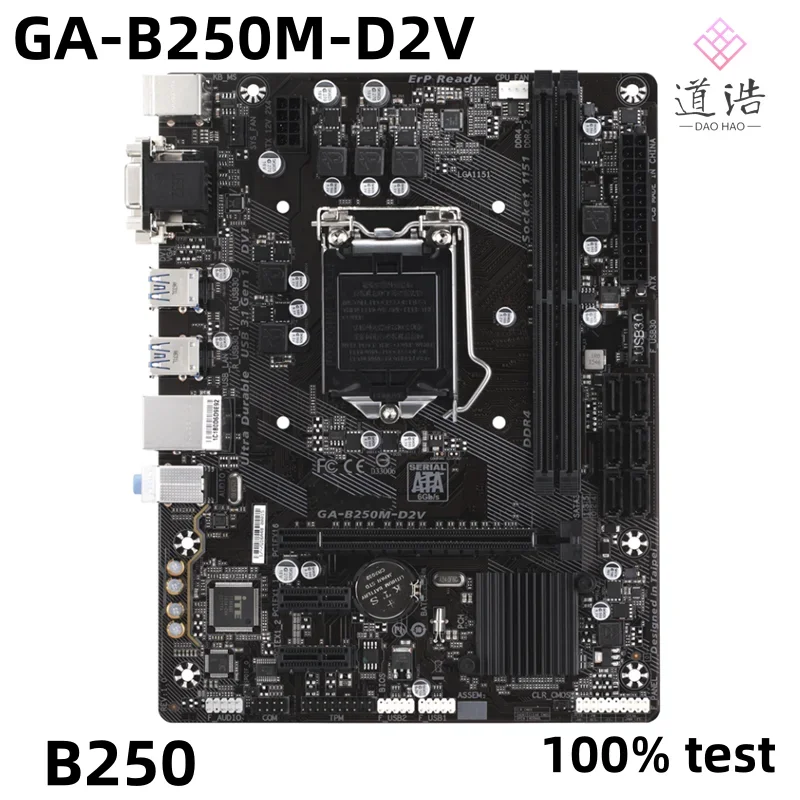 For GA-B250M-D2V Motherboard 32GB SATA 3.0 LGA 1151 DDR4 Micro ATX B250 Mainboad MA 1 S6d24238520b244989163a2c9170bb83dv