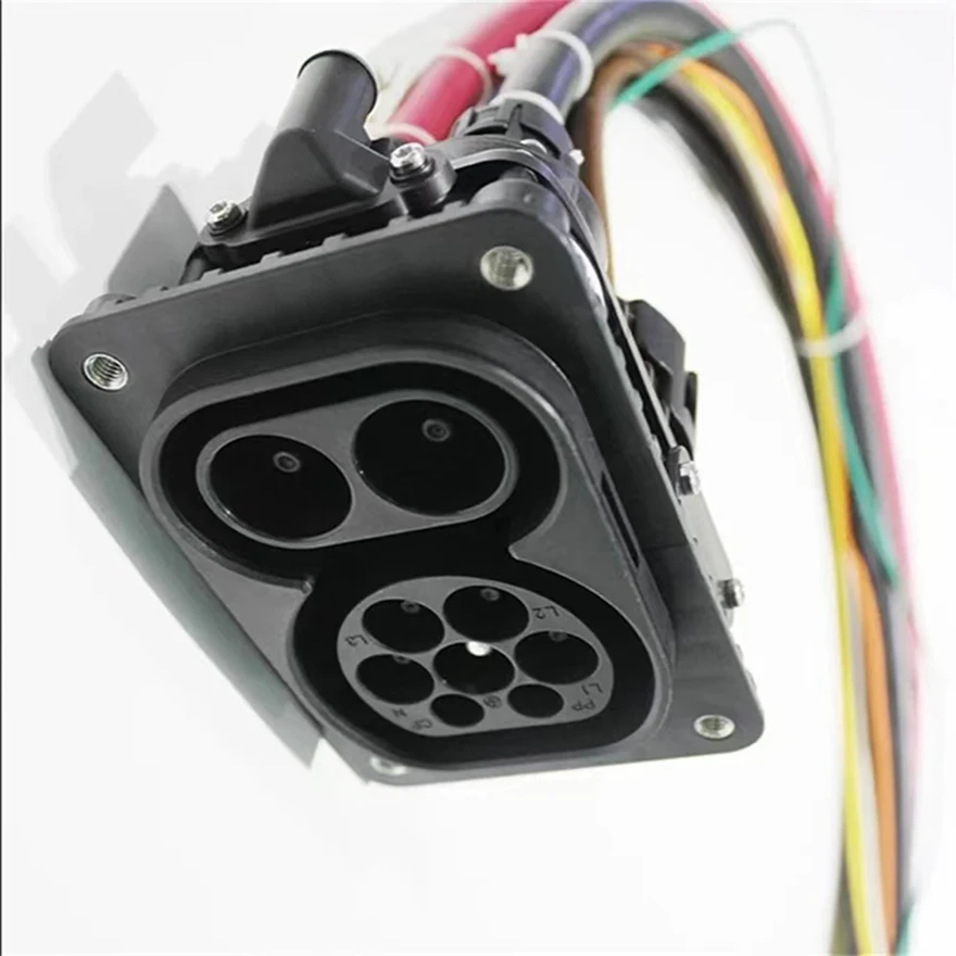 電気自動車用コネクタ 1列 1極 200A 1000 V ac/dc メス 黒 C10-731951-111 (63-6941-27) 高電圧電流電気自動車hv 200A 2ピンpos電気コネクタプラスチックシェル用6ミリメートルhvilプラグ端子