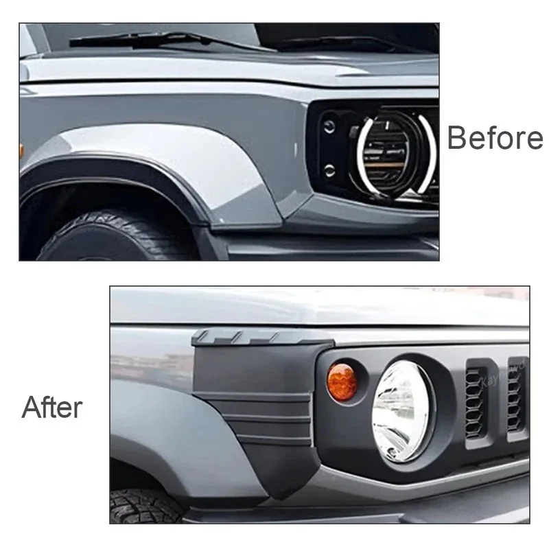 Per Suzuki Jimny 2-Porte/4-Porte 2019-2025, 4 Pezzi Protezioni Angolari per Parafanghi Anteriori e Posteriori - Image 5