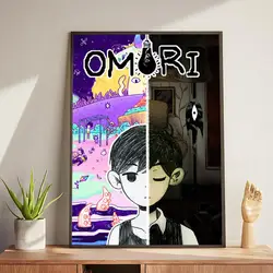 Cartoon O - OmoriS Poster - Holiday Gift & Decorative Wall Art for Home, Restaurant, or Office (Black4)