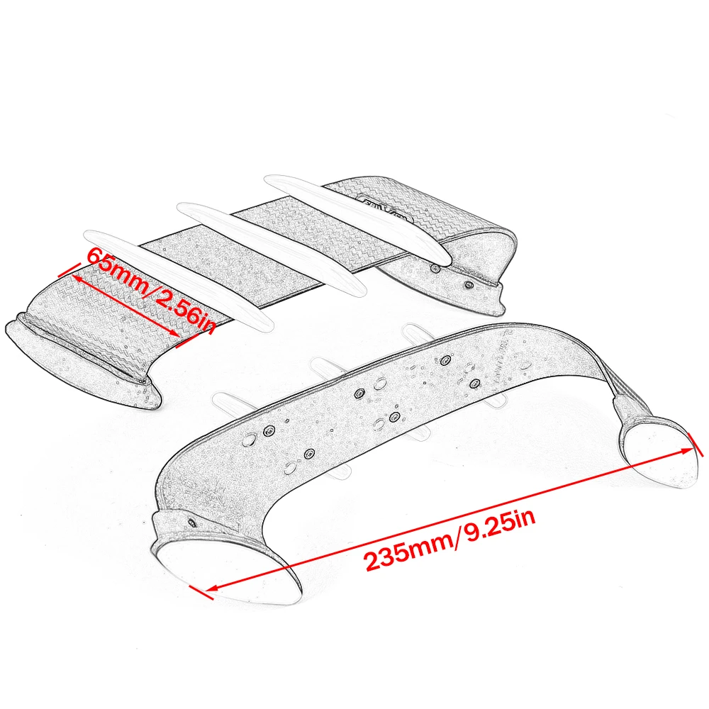 Frontverkleidung Aerodynamische Winglets Seitenspoiler Dekoratives dynamisches Flügelsatz für Aprilia RSV4 Für BMW S1000RR HP4 – Detail 25
