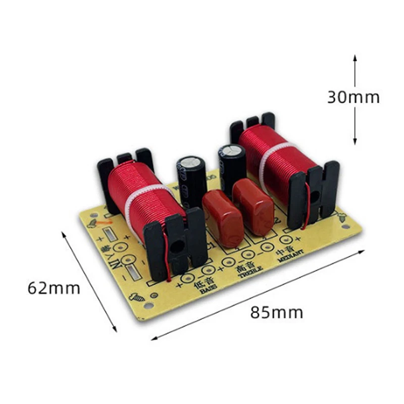 Audio Speaker Crossover Circuit Treble Midrange Bass Module 3 Way 900-4000Hz Frequency Divider Home Loudspeaker Filter Refit Kit audio speaker,speaker frequency divider