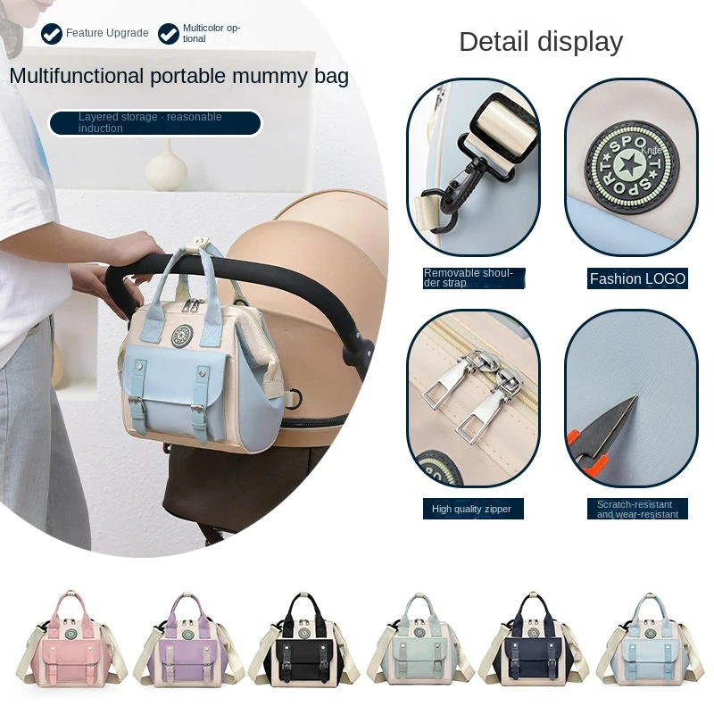 Women's Bag High-capacity Waterproof Antifouling Mother Baby Bag  Multifunctional Lightweight  Storage Knapsack For Young Mother