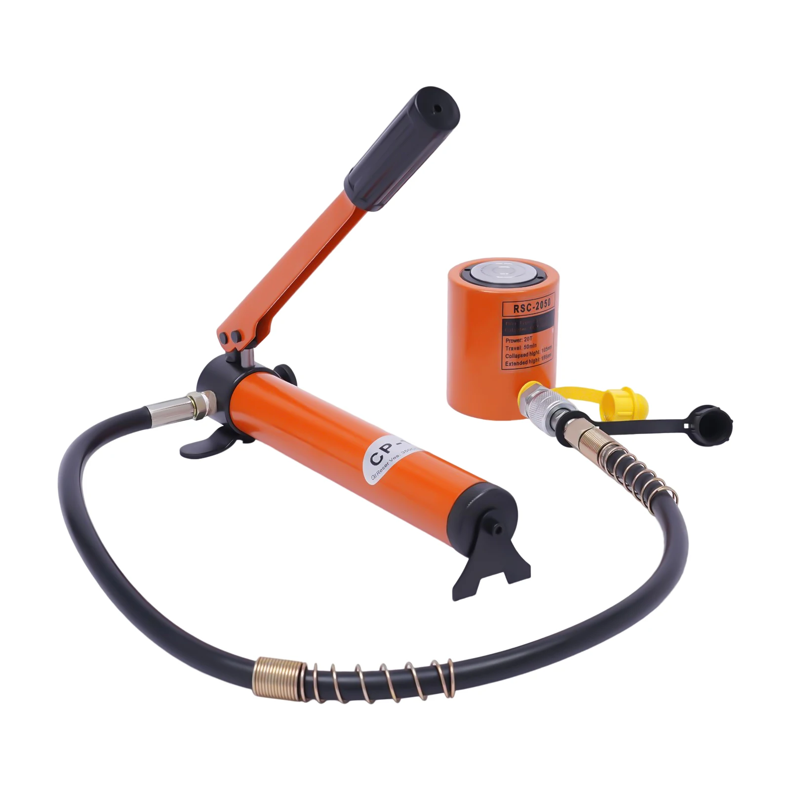 Portable Hydraulic Ram Jack Manual 20T  0.512" Stroke Mini Single Acting Lifting Cylinder for Machinery Shipbuilding 6