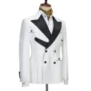 Cenne Des Graoom 2023 New Wedding Suits for Men 2 Pcs Double-Breasted Black Jacket Tuxedo Pants Party Groomsmen Fashion Show 2