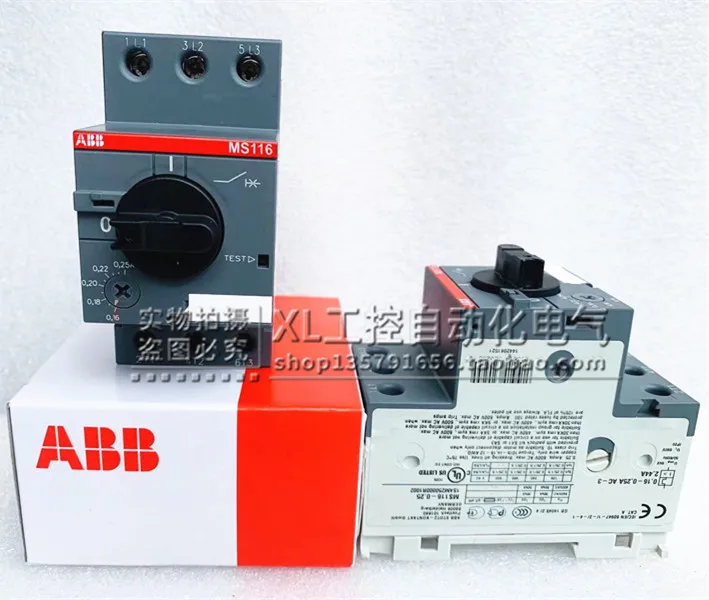 

Original ABB MS116 Series Motor Protection Circuit Breaker MS116-0.63 0.4-0.63A Spot.