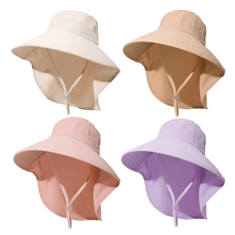 Sun Hats 2025 Women's Large Brim Face Veil UPF 50+ UV Protection Summer Cycling Beach Outdoor Mountaineering