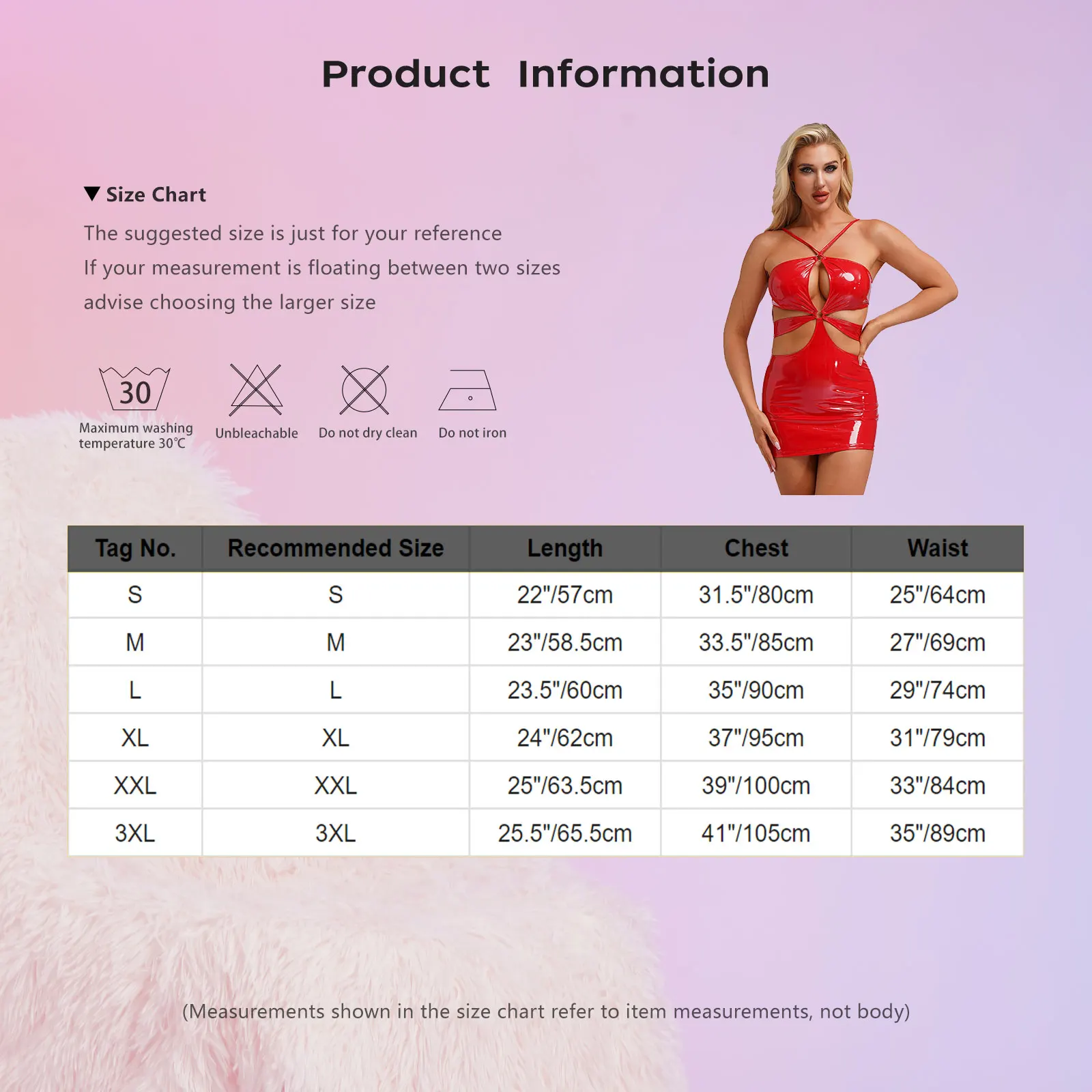 Womens Wet Look Latex Mini Dress PU Leather Lingerie Halter Bodycon Dress Latex Catsuit Hollow Out Short Dress Rave Clubwear 6